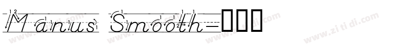 Manus Smooth字体转换
